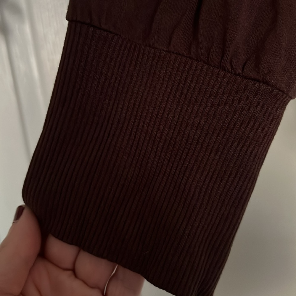 Torrid Solid Chocolate Brown Super Soft Open Fron… - image 6